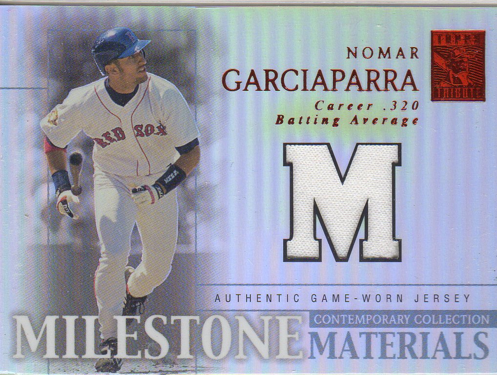 2003 Topps Tribute Contemporary Milestone Materials Relics Red #NG  Nomar Garciaparra Jsy