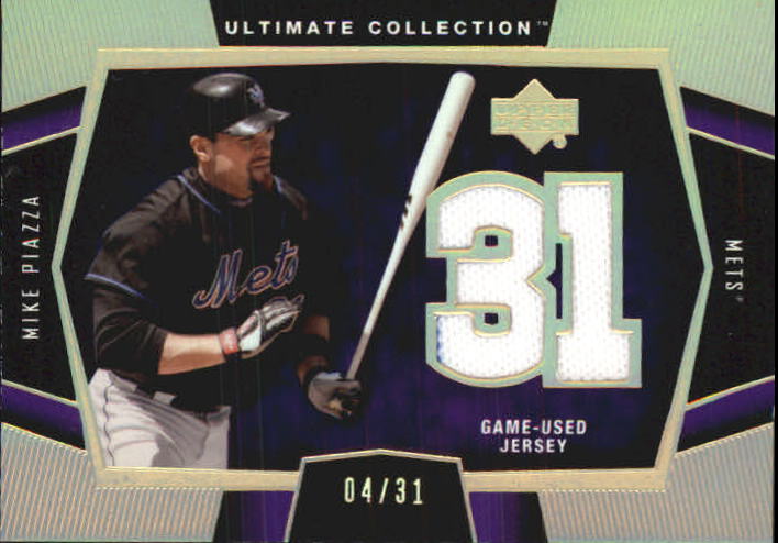 2003 Ultimate Collection Game Jersey Tier 2 Gold #MI2 Mike Piazza w/Bat/31