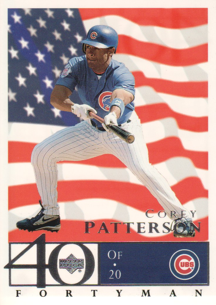 2003 Upper Deck 40-Man Red White and Blue #477 Corey Patterson