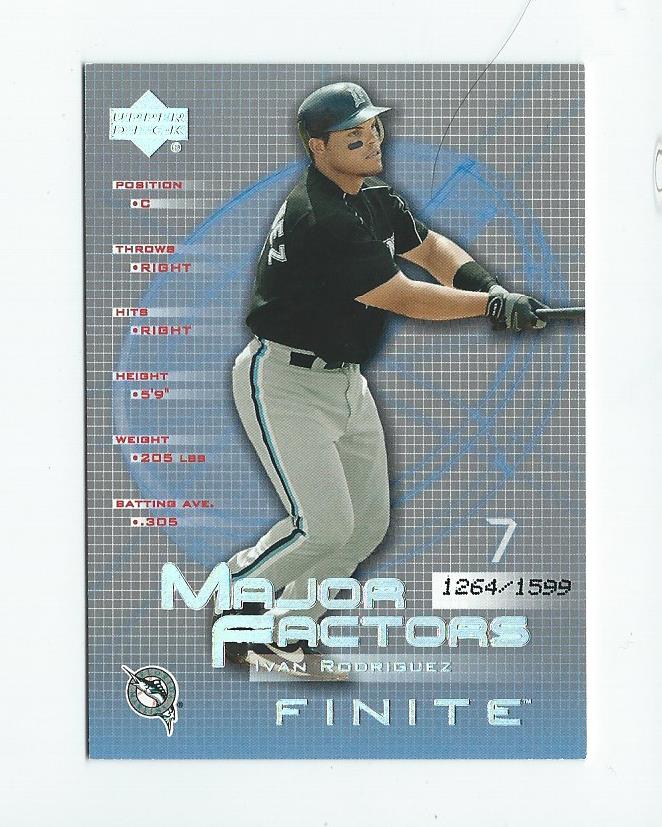 2003 Upper Deck Finite #119 Ivan Rodriguez MF