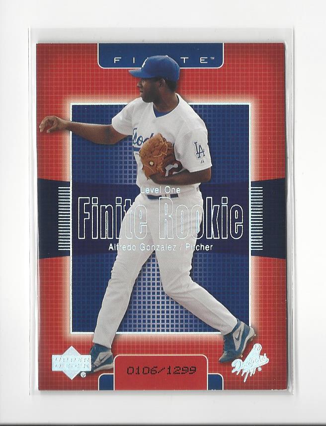 2003 Upper Deck Finite #203 Alfredo Gonzalez T1 RC
