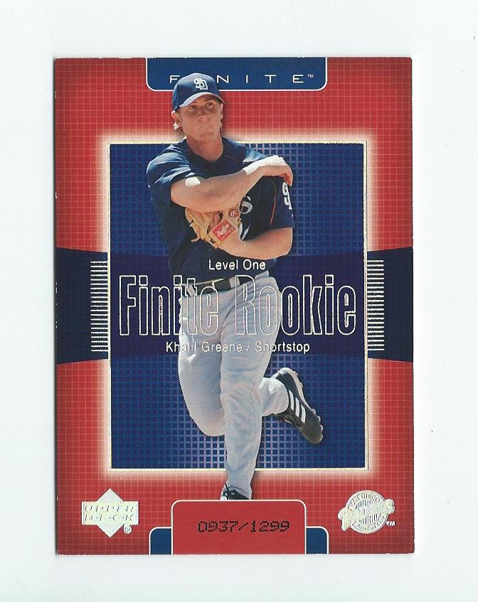 2003 Upper Deck Finite #298 Khalil Greene T1