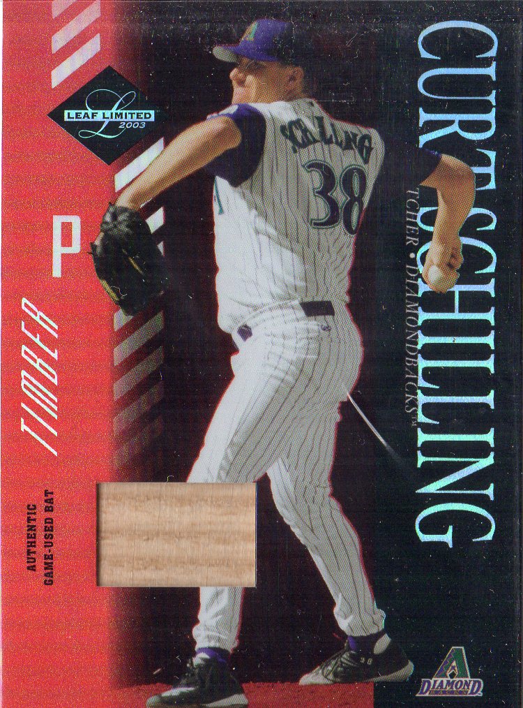 2003 Leaf Limited Timber #115 C.Schilling D'backs Throw