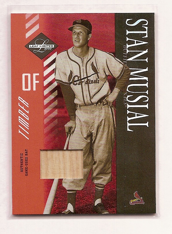 2003 Leaf Limited Timber #163 Stan Musial
