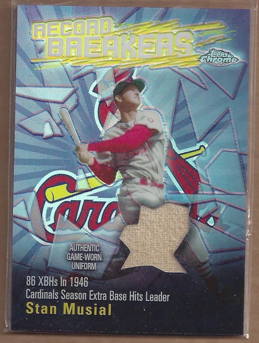 2003 Topps Chrome Record Breakers Relics #SM Stan Musial Uni A1
