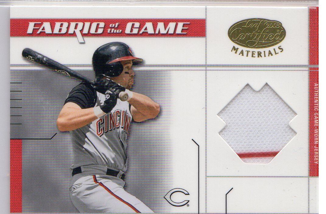 2003 Leaf Certified Materials Fabric of the Game #77BA Sean Casey BA/20