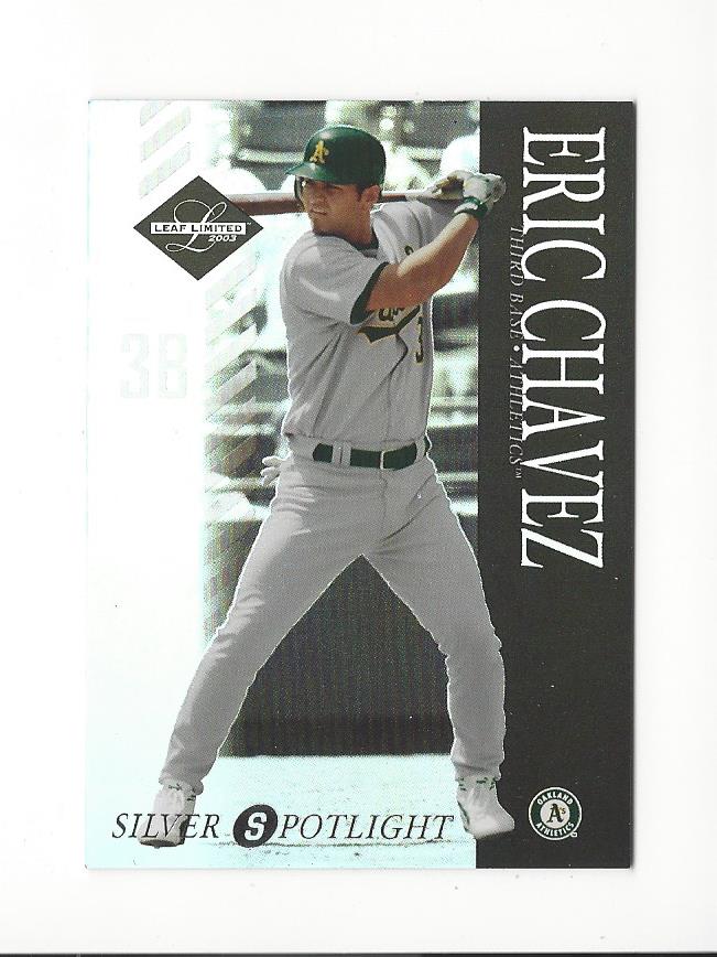 2003 Leaf Limited Silver Spotlight #2 Eric Chavez