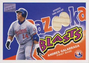 2003 Bazooka Blasts Relics #AG Andres Galarraga C