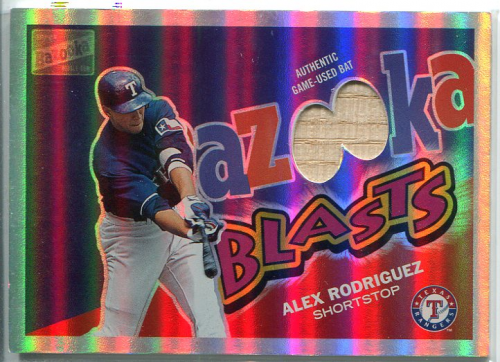 2003 Bazooka Blasts Relics Parallel 25 #AR Alex Rodriguez