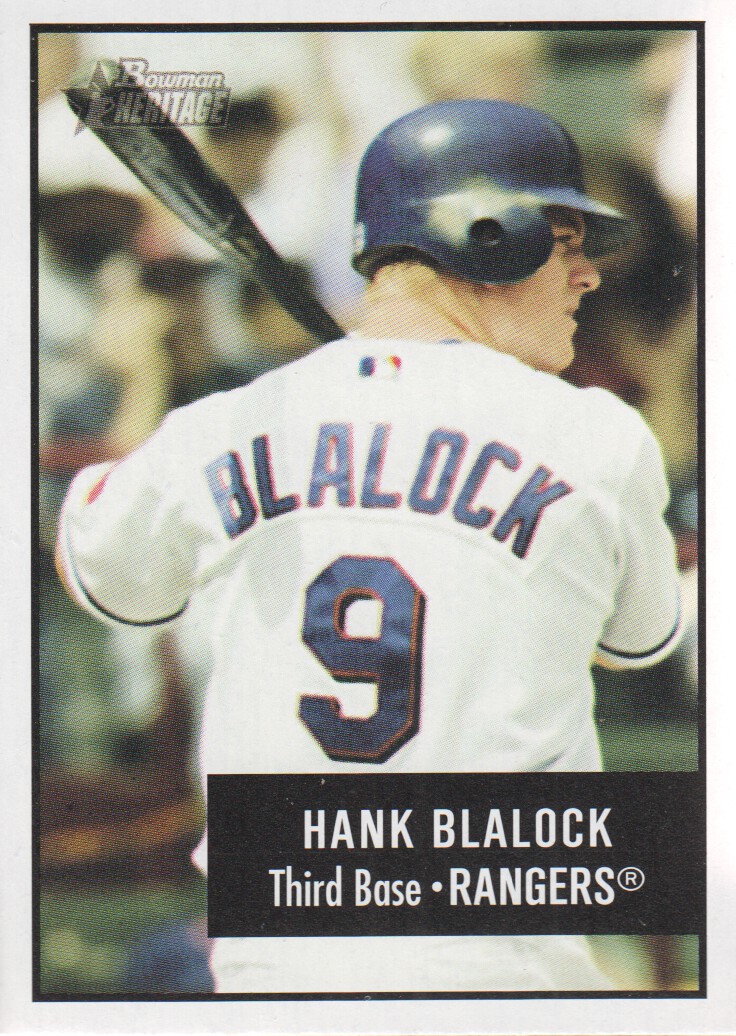 2003 Bowman Heritage #75 Hank Blalock