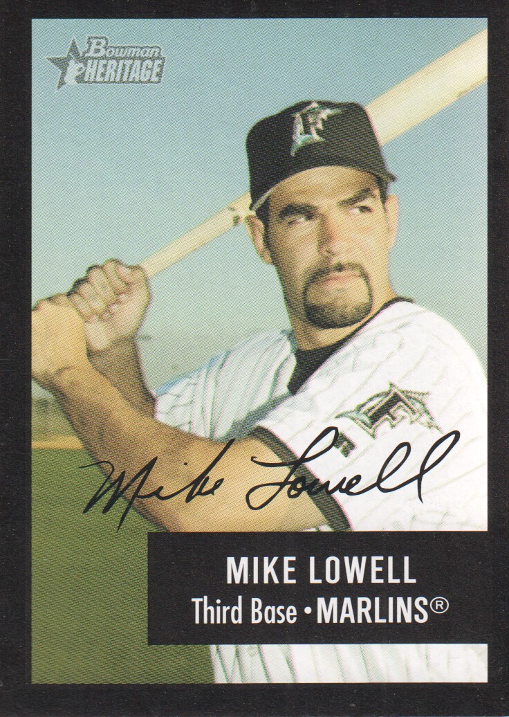 2003 Bowman Heritage Facsimile Signature #124 Mike Lowell