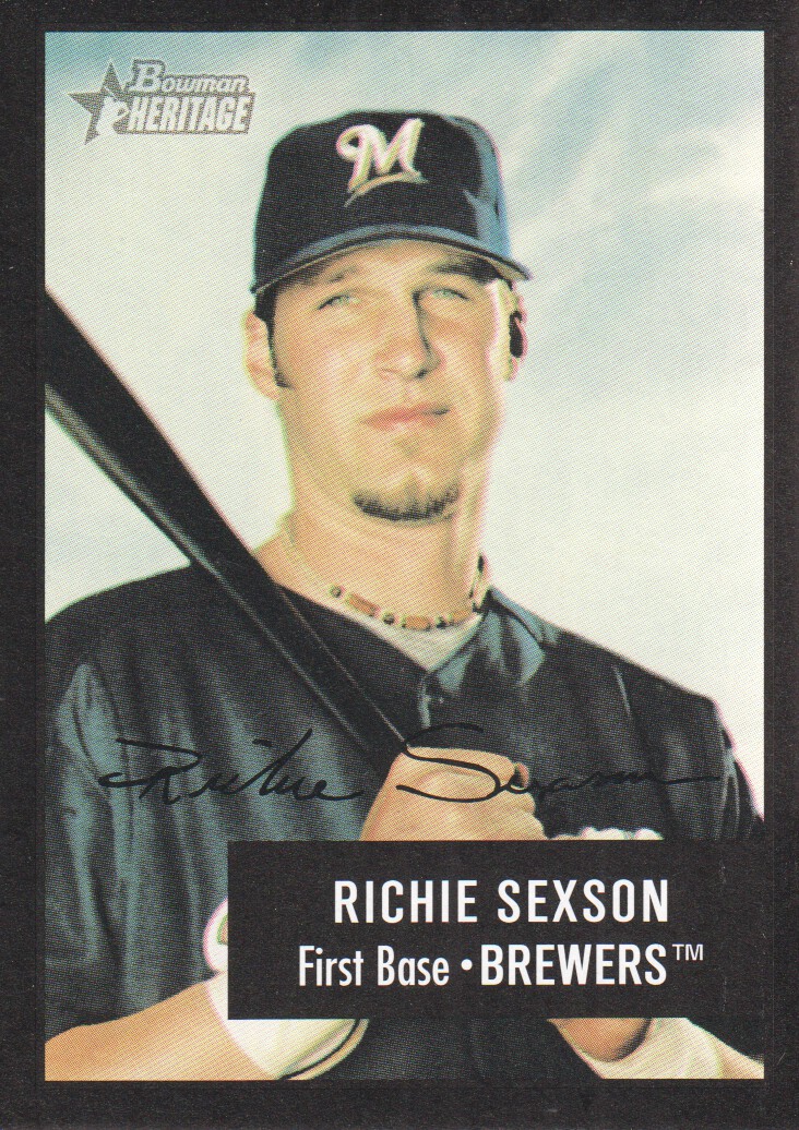 2003 Bowman Heritage Facsimile Signature #134 Richie Sexson