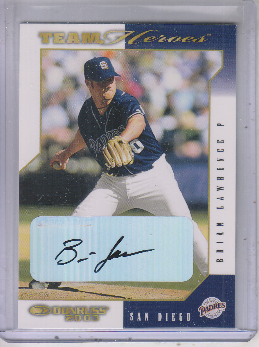 2003 Donruss Team Heroes Autographs #421 Brian Lawrence/250