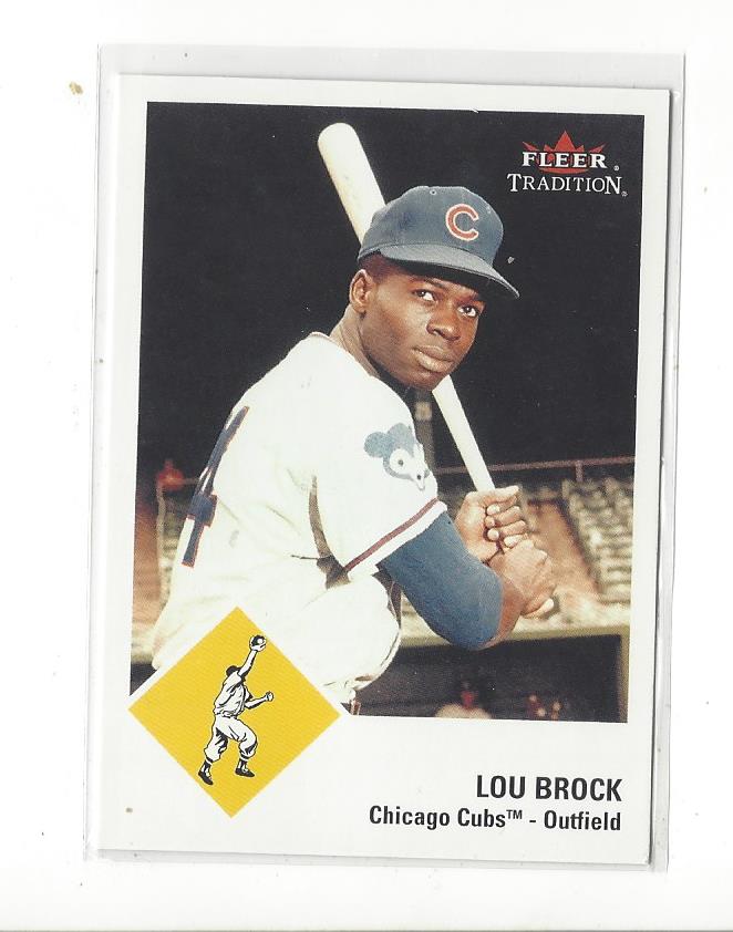 Lou Brock cards (1992-2024) Cardinals Cubs - You Choose