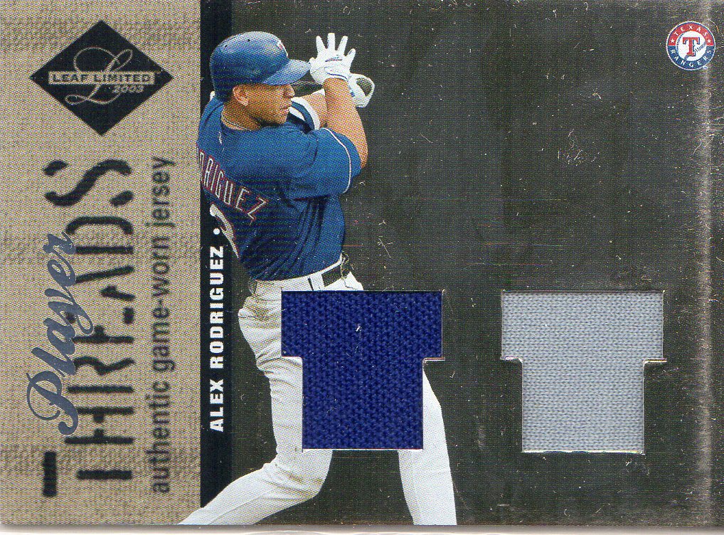 2003 Leaf Limited Player Threads Double #2 Alex Rodriguez Rgr-M's