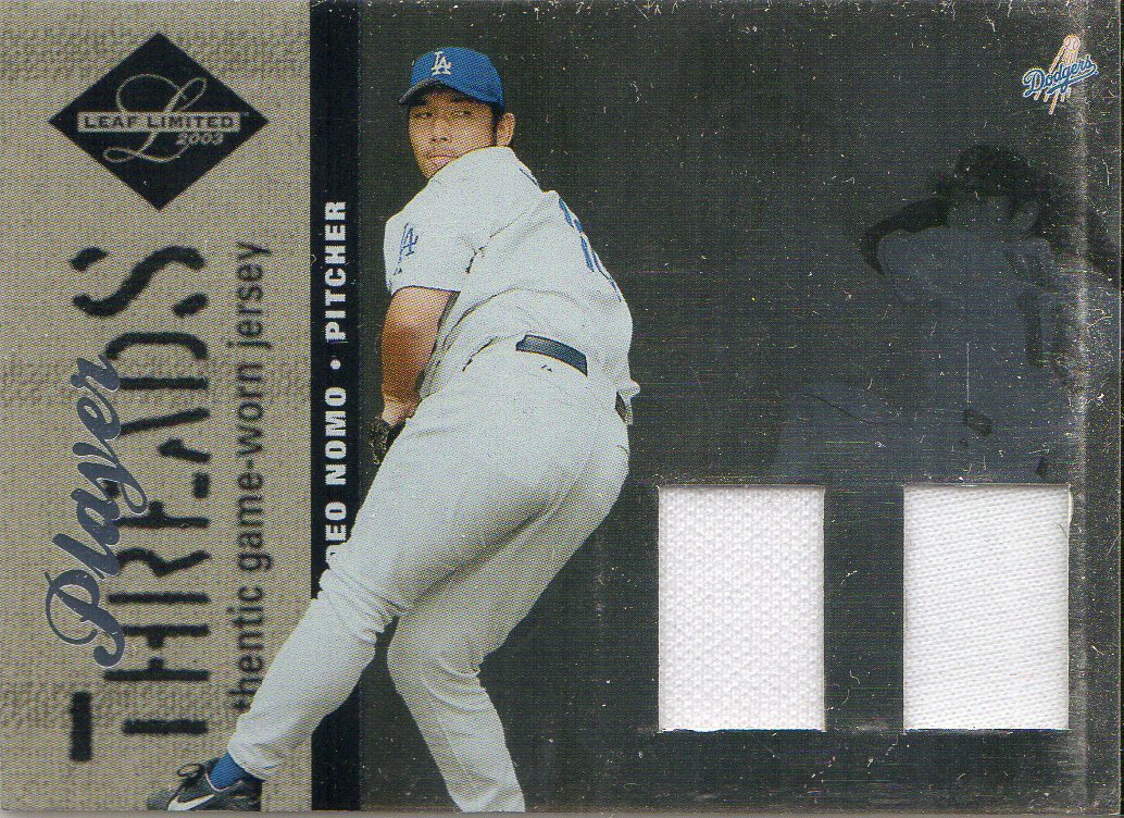 2003 Leaf Limited Player Threads Double #8 H.Nomo Dodgers-Sox