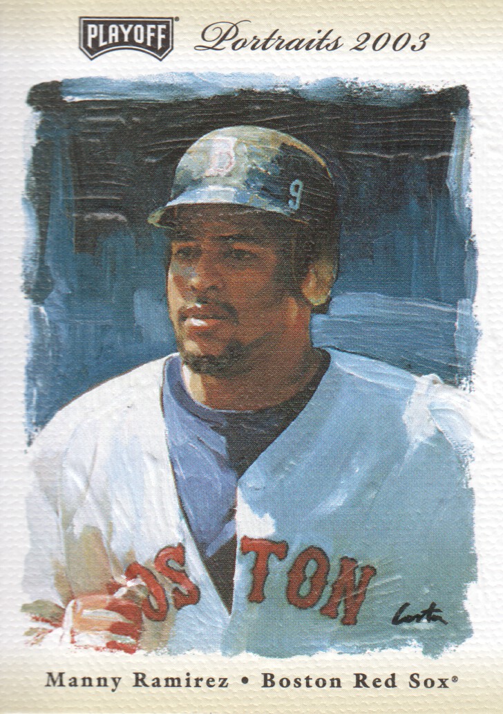 2003 Playoff Portraits Beige #4 Manny Ramirez