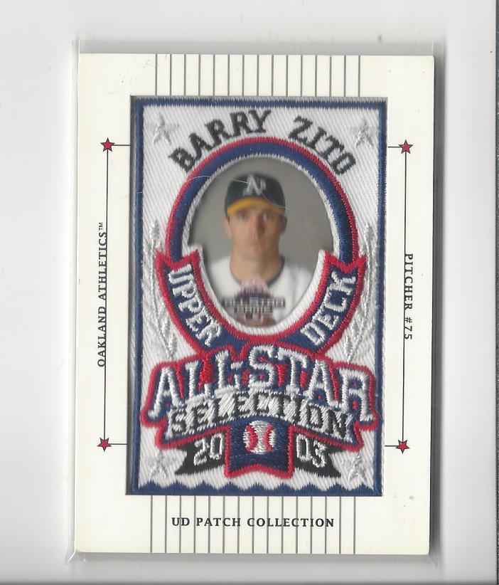 2003 UD Patch Collection #134 Barry Zito AS
