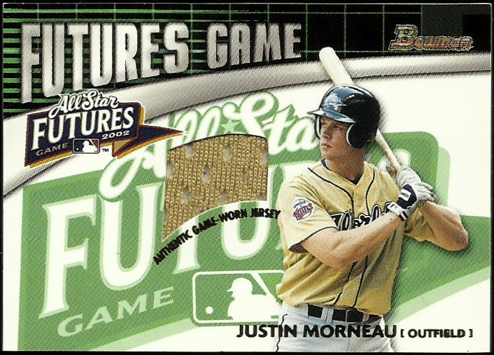 2003 Bowman Futures Game Gear Jersey Relics #JM Justin Morneau