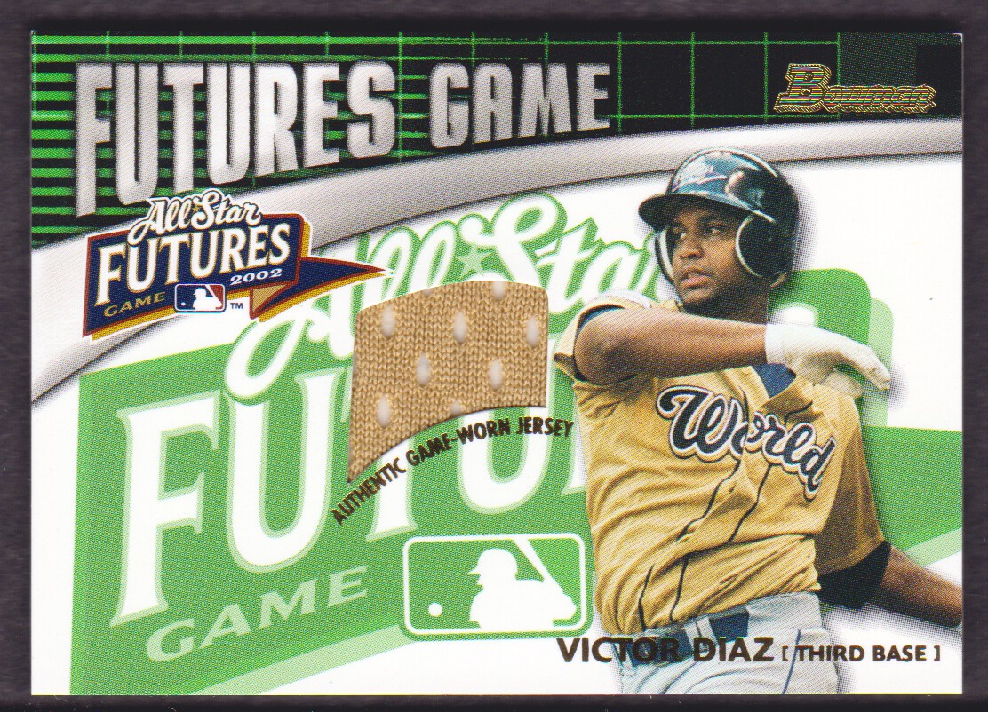 2003 Bowman Futures Game Gear Jersey Relics #VD Victor Diaz