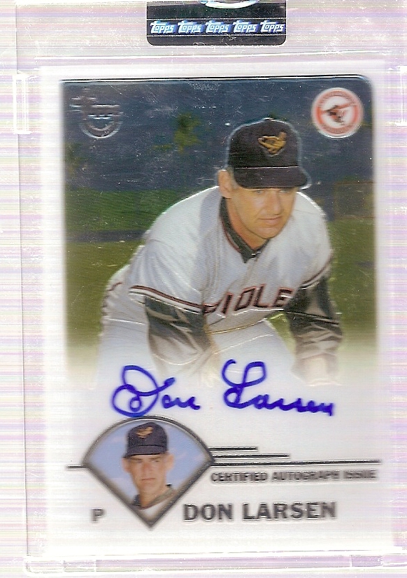 2003 Topps Retired Signature Autographs #DL Don Larsen G