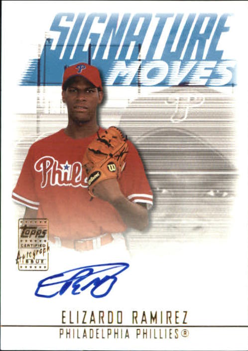 2003 Topps Traded Signature Moves Autographs #ER Elizardo Ramirez B