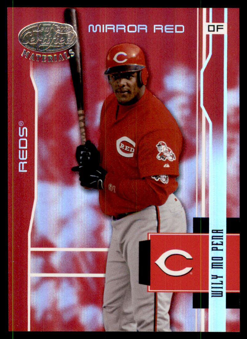 2003 Leaf Certified Materials Mirror Red #49 Wily Mo Pena