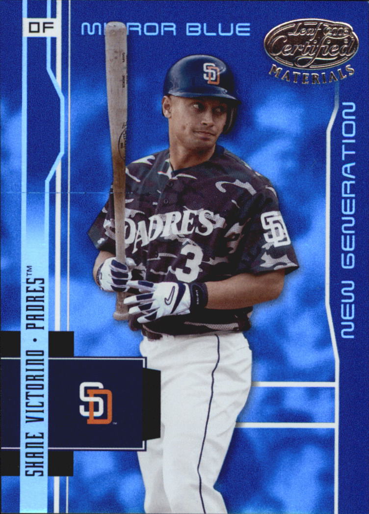 2003 Leaf Certified Materials Mirror Blue #246 Shane Victorino NG