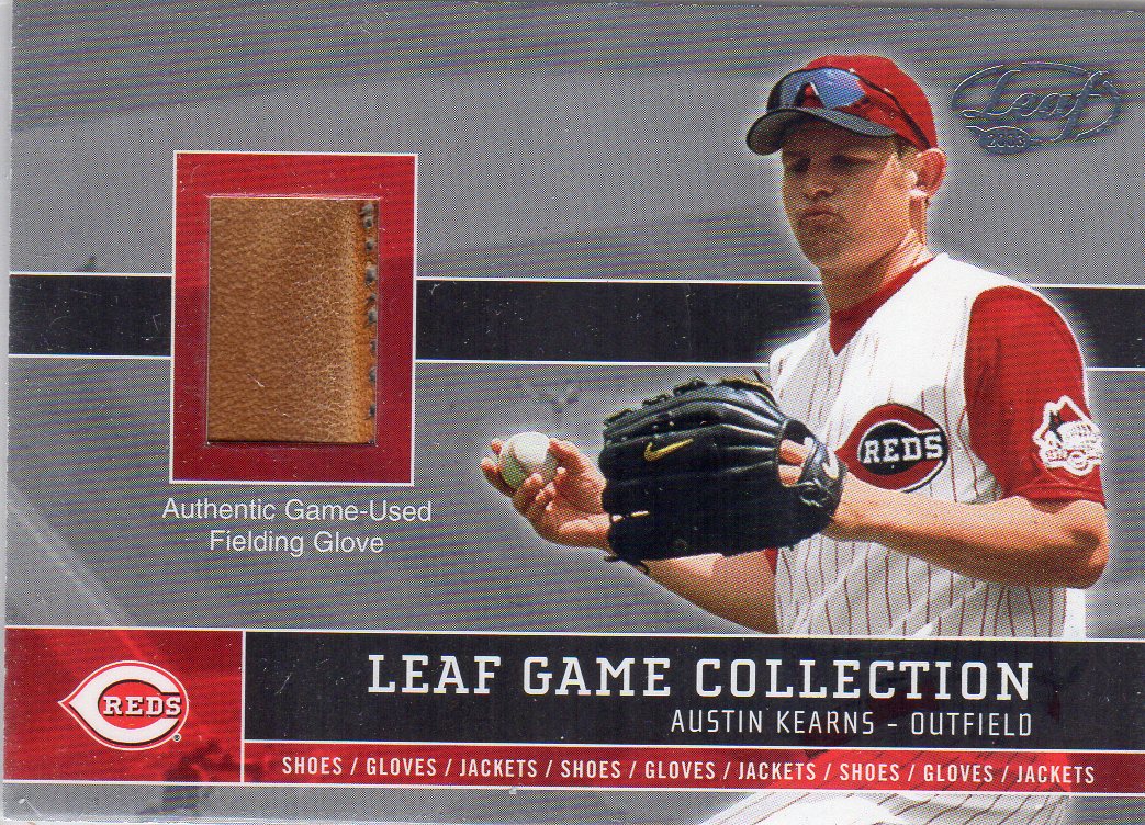 2003 Leaf Game Collection #19 Austin Kearns Fld Glv