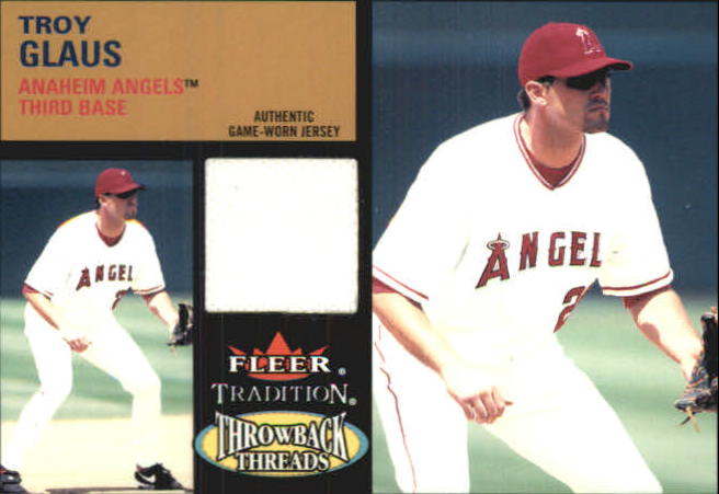 2003 Fleer Tradition Update Throwback Threads #TG Troy Glaus