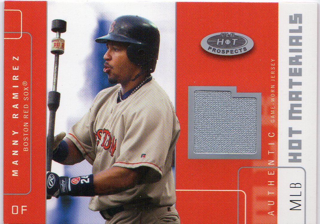 2003 Hot Prospects MLB Hot Materials #MR Manny Ramirez Jsy