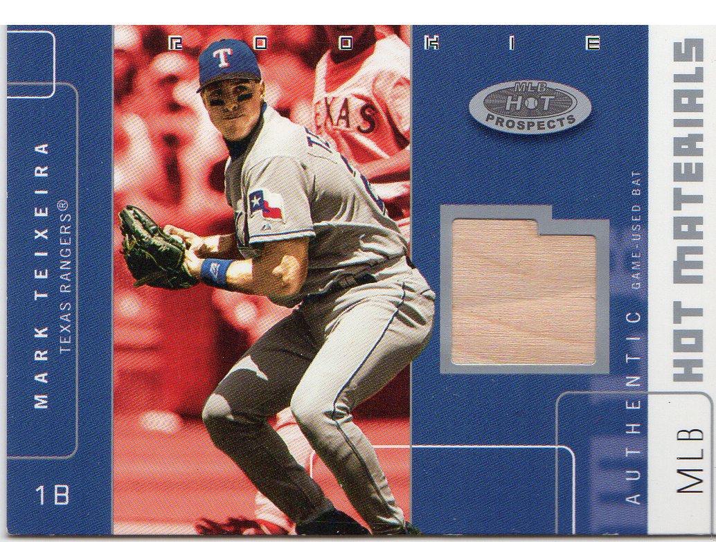 2003 Hot Prospects MLB Hot Materials #MTX Mark Teixeira Bat