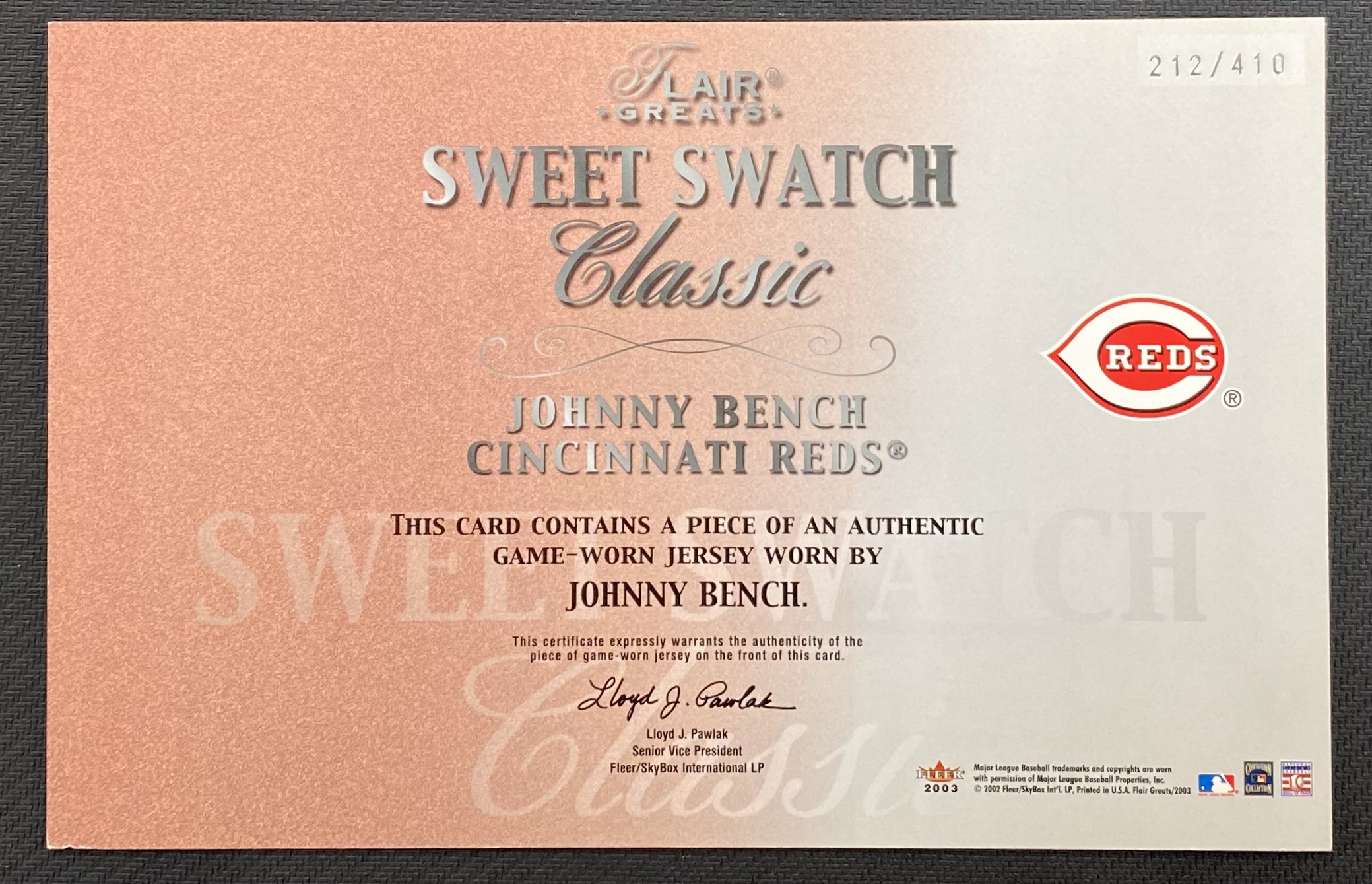 2003 FLAIR GREATS SWEET SWATCH CLASSIC JERSEY BASEBALL ASSORTED SINGLES U-PICK - Picture 3 of 32