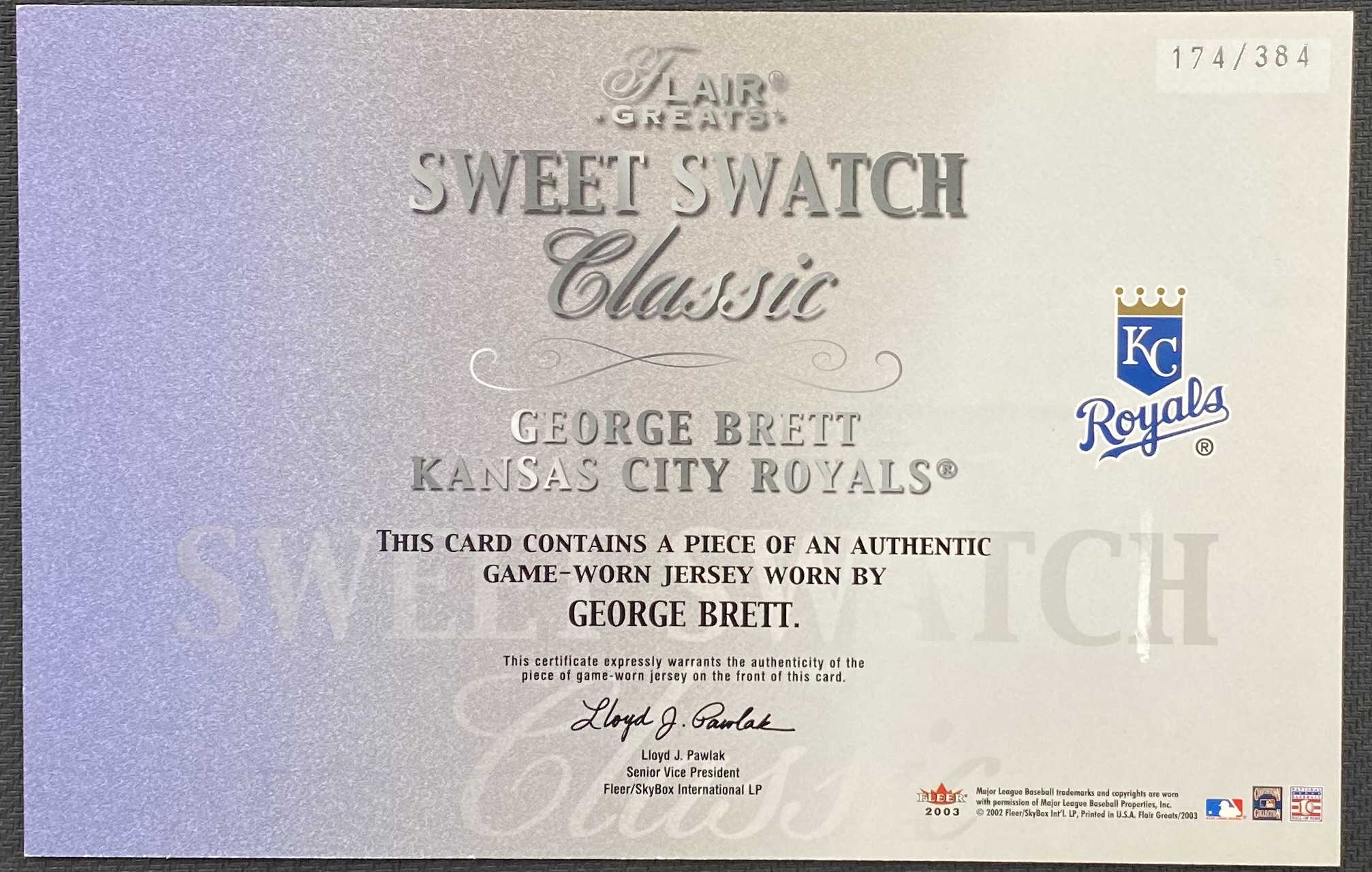 2003 FLAIR GREATS SWEET SWATCH CLASSIC JERSEY BASEBALL ASSORTED SINGLES U-PICK - Picture 5 of 32