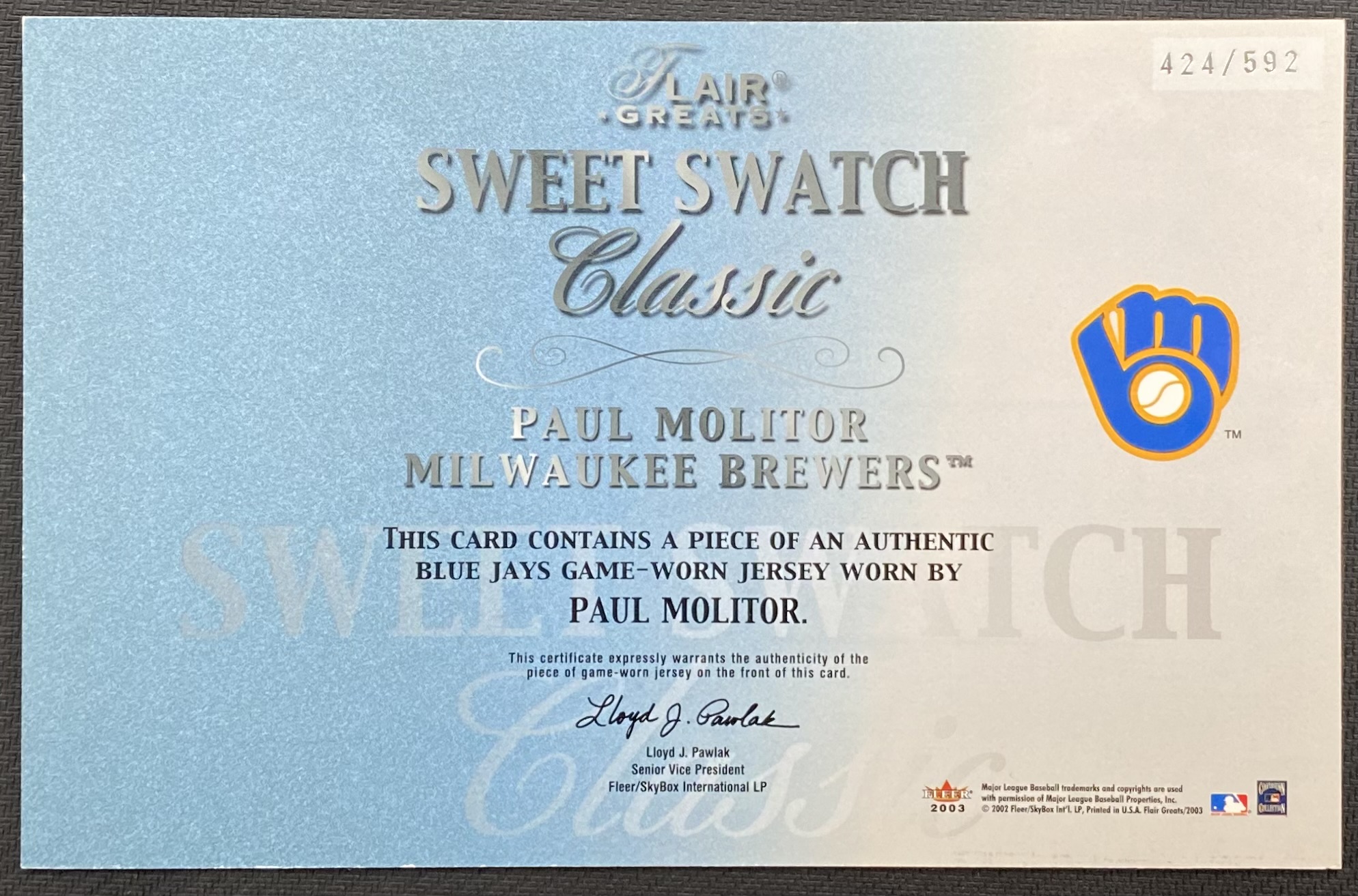 2003 FLAIR GREATS SWEET SWATCH CLASSIC JERSEY BASEBALL ASSORTED SINGLES U-PICK - Picture 21 of 32