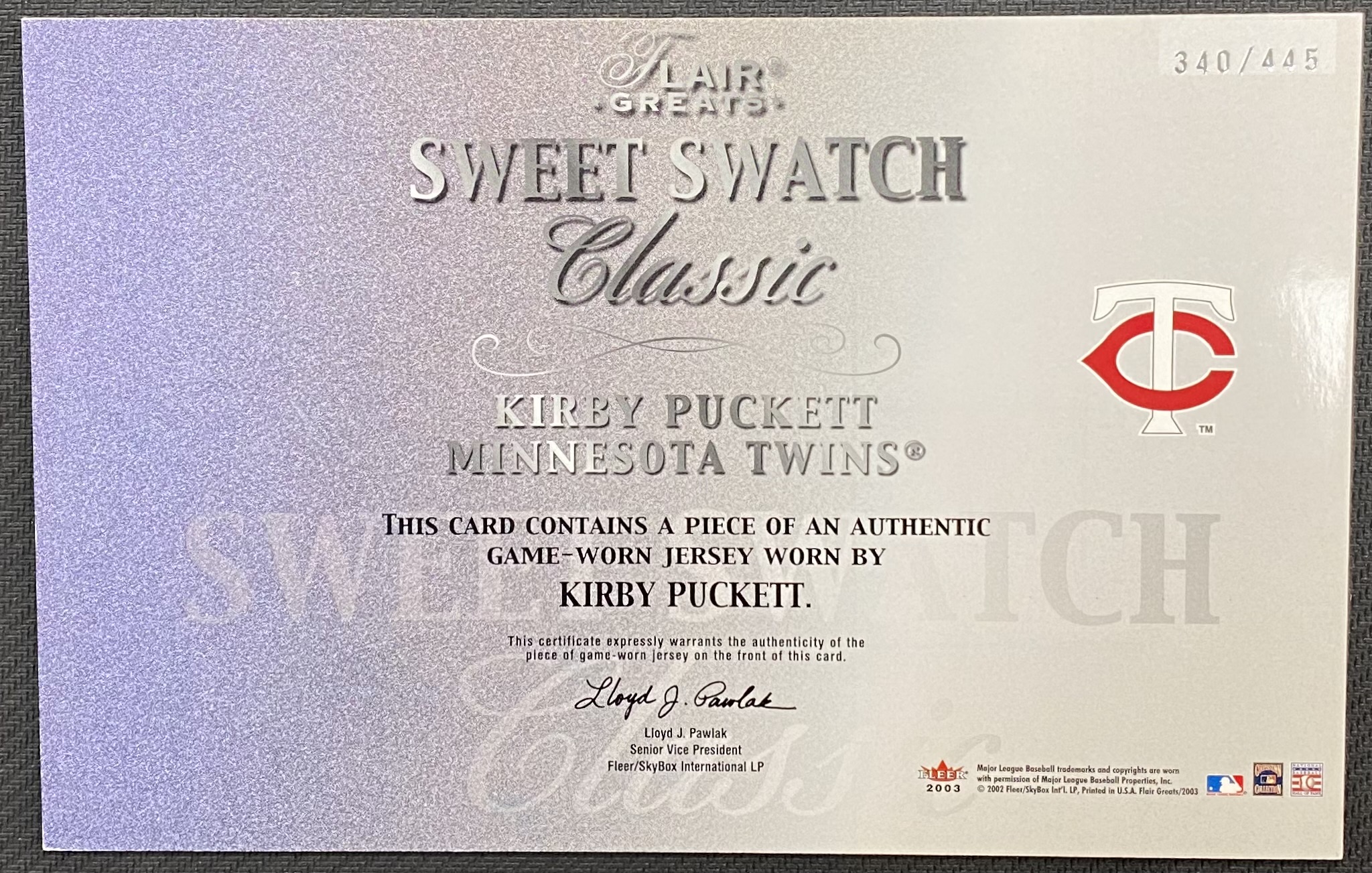 2003 FLAIR GREATS SWEET SWATCH CLASSIC JERSEY BASEBALL ASSORTED SINGLES U-PICK - Picture 23 of 32