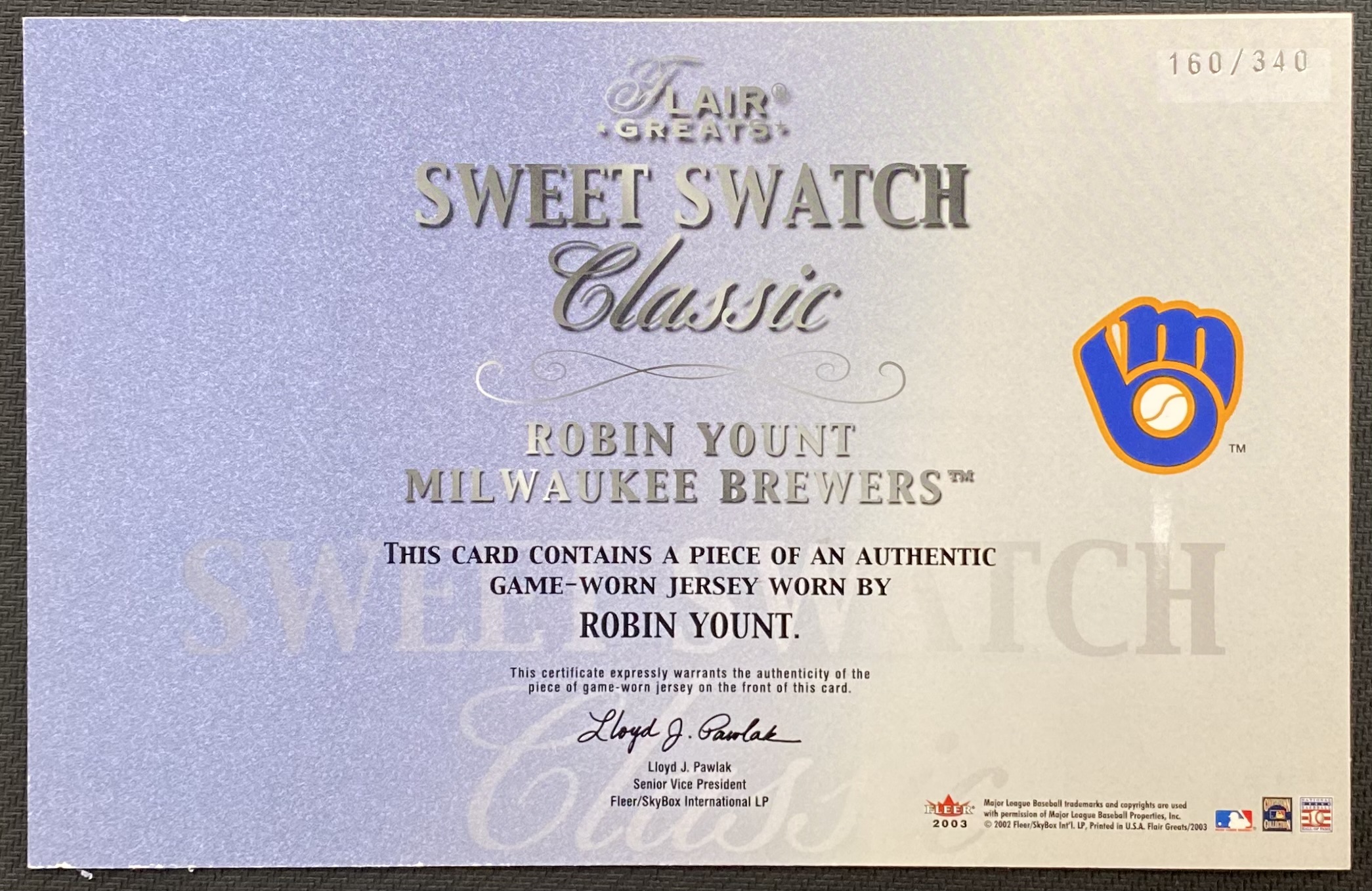 2003 FLAIR GREATS SWEET SWATCH CLASSIC JERSEY BASEBALL ASSORTED SINGLES U-PICK - Picture 30 of 32