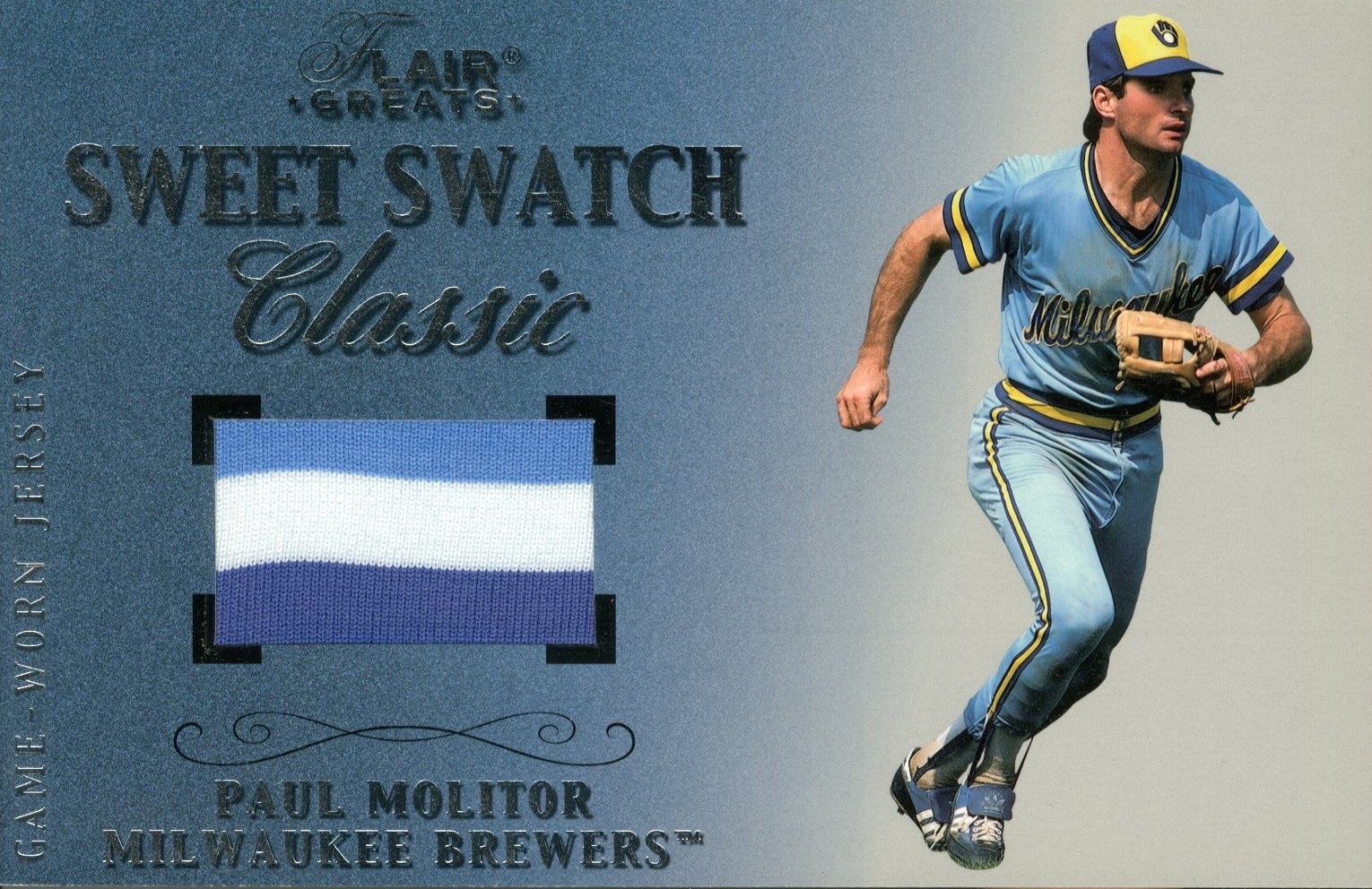 2003 Flair Greats Sweet Swatch Classic Patch #9 Paul Molitor/96