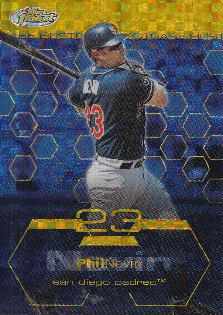 2003 Finest Uncirculated Gold X-Fractors #92 Phil Nevin