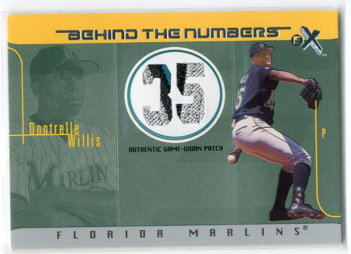 2003 E-X Behind the Numbers Game Jersey 99 #DW Dontrelle Willis