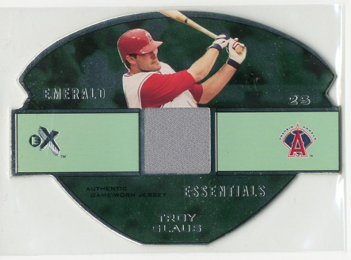 2003 E-X Emerald Essentials Game Jersey 375 #TG Troy Glaus