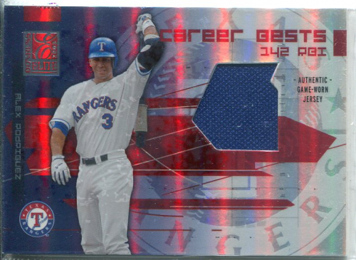 2003 Donruss Elite Career Bests Materials #25 Alex Rodriguez RBI Jsy