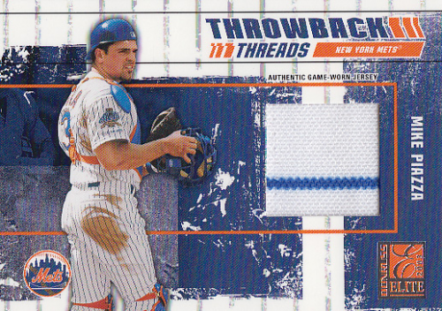 2003 Donruss Elite Throwback Threads #51 Mike Piazza Mets/Mike Piazza Dodgers