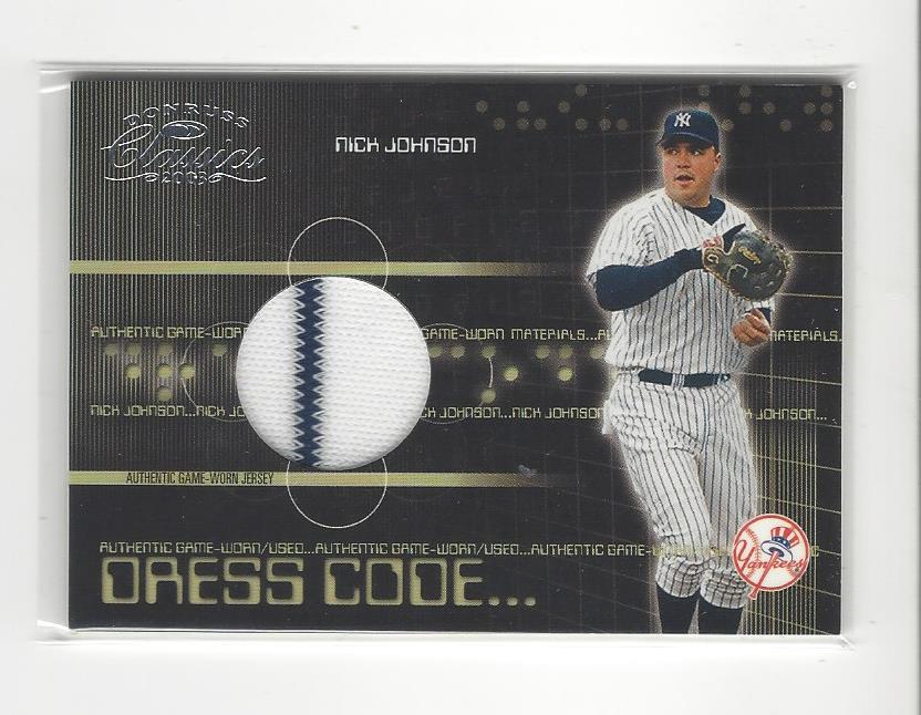 2003 Donruss Classics Dress Code #38 Nick Johnson Jsy/425