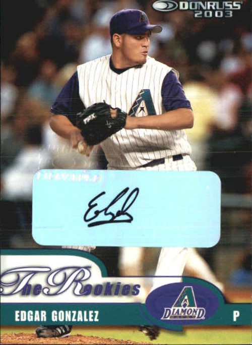2003 Donruss Rookies Autographs #17 Edgar Gonzalez/400