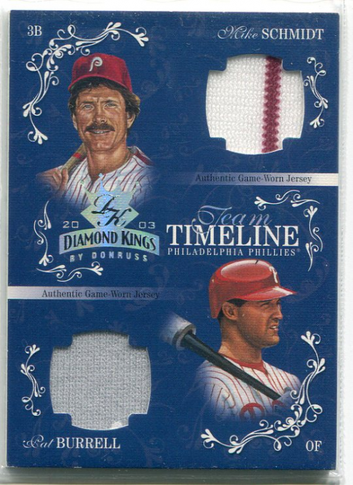 2003 Diamond Kings Team Timeline Jerseys #7 M.Schmidt/P.Burrell