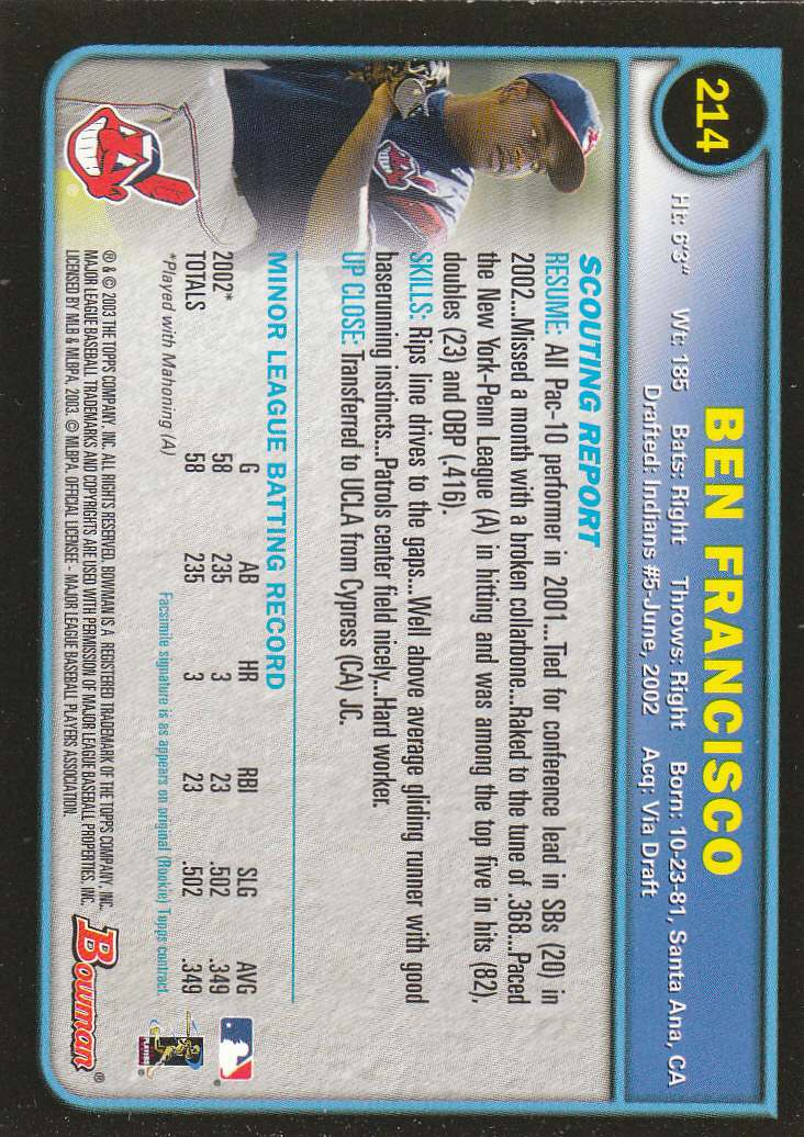 2003 Bowman Baseball "Gold" Parallel Cards - Picture 229 of 337