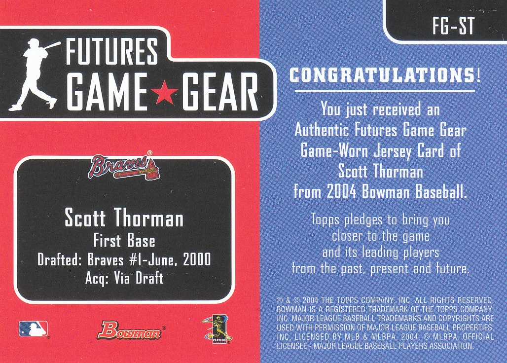 2004 Bowman Baseball "Autogramm und Relikt" Einsatzkarten - Bild 15 von 17
