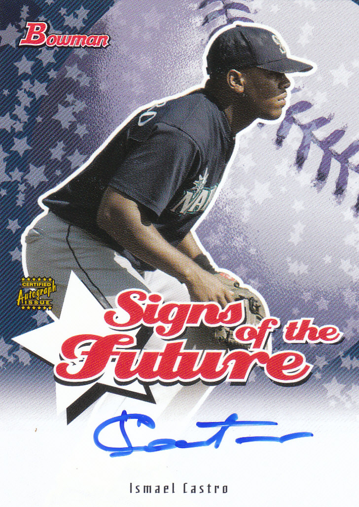 2004 Bowman Baseball "Autogramm und Relikt" Einsatzkarten - Bild 16 von 17
