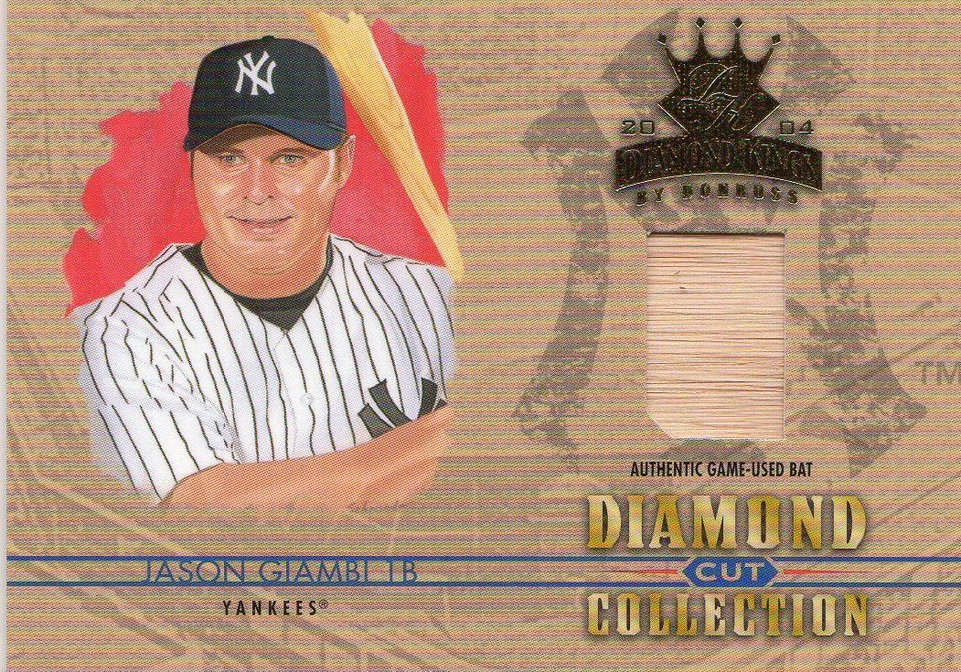 2004 Diamond Kings Diamond Cut Bats #DC23 Jason Giambi/100